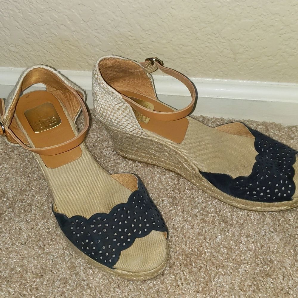 Kanna Women's Espadrille Wedge Heel Sandals Made in Spain 38